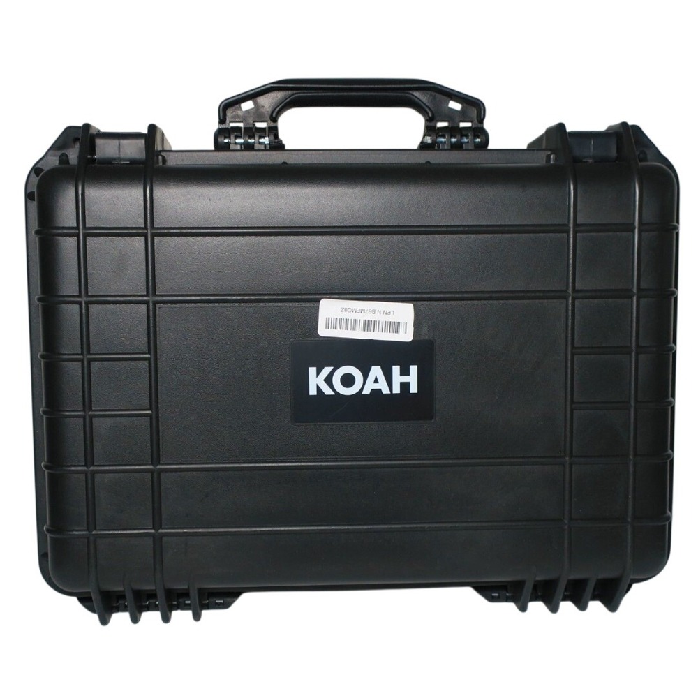 KOAH Weatherproof Hard Case with Foam Black Camera Equipment Travel Case